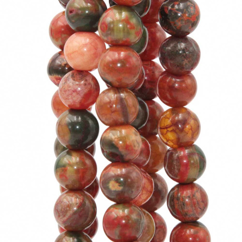 Diaspro picasso 10 mm tono liscio filo 40 cm