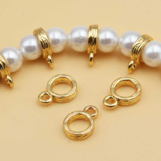 Anellino con asolo gold plated 7 mm 5 pz Anellino con asolo gold plated 7 mm 5 pz
