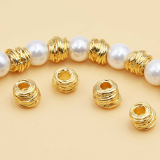 Distanziatore gold plated 5x6 mm 20 pz Distanziatore gold plated 5x6 mm 20 pz