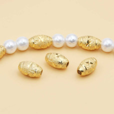 Distanziatori gold plated ovale 10x6 mm 10 pz Distanziatori gold plated ovale 10x6 mm 10 pz