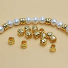Distanziatori gold plated tubicino 5x5 mm 10 pz