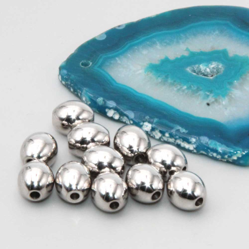 Barilotto in acciaio 9x8 mm conf. 10 pz