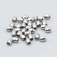 Distanziatori in acciaio ovali 3x2.5 mm foro 1.5 mm conf. 40 pz