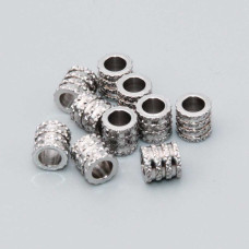 Distanziatori in acciaio tubicino 5x5 mm satinato conf. 10 pz