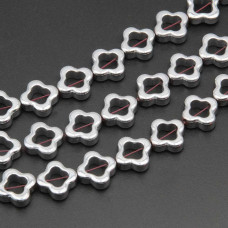 Ematite fiore 11.5 mm argeto conf. 10 pz Ematite fiore 11.5 mm argeto conf. 10 pz