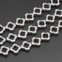 Ematite fiore 11.5 mm argeto conf. 10 pz