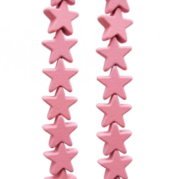 Ematite stelle rivestite 7 mm rosa antico pacco da 10 pezzi