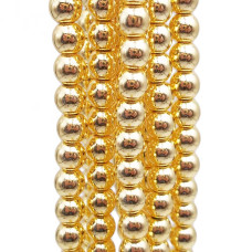 Ematite tonda liscia oro 3.2 mm filo da 40 cm