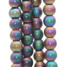 Ematite multicolor tonda liscia 6 mm filo 40 cm Ematite multicolor tonda liscia 6 mm filo 40 cm