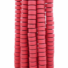 Ematite rondelle rivestite opacizzate 4x2.4 mm rosa antico filo da 40 cm
