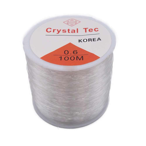 Filo Elastico Cristal Tec Ultra resistente 0.6 mm rotolo 100 mt