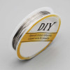Filo wire in rame placcato oro bianco 18 kt 0.8 mm bobina circa 2.2 mt