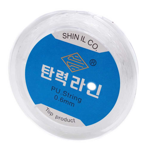 Filo elastico coreano exstra strong top quality 0.6 mm rotolo 100 mt circa