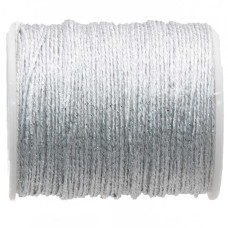 Filo poliestere colorato bianco argento 0.6 mm rotolo 18 mt