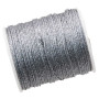 Filo poliestere colorato grigio e argento 0.6 mm rotolo 18 mt