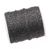 Filo poliestere colorato nero e argento 0.6 mm rotolo 18 mt