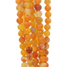 Giada arancio tonda liscia 8 mm filo 40 cm Giada arancio tonda liscia 8 mm filo 40 cm