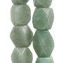 Giada verde colonna19x12 mm circa liscia 4 pz