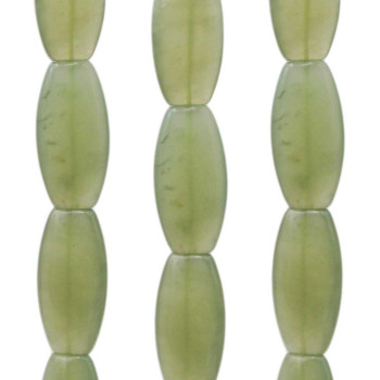 Giada verde ovale 36x18 mm liscia 1 pz