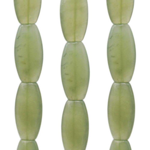 Giada verde ovale 36x18 mm liscia 1 pz
