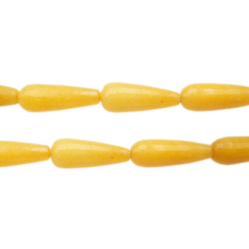 Gocce giada gialla sfaccettata 20x6.7 mm pacco 2 pezzo 