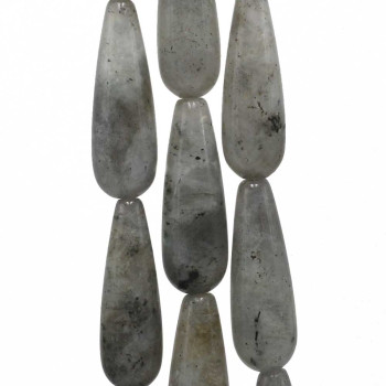 Labradorite gocce lisce 30x10 mm 2 pz