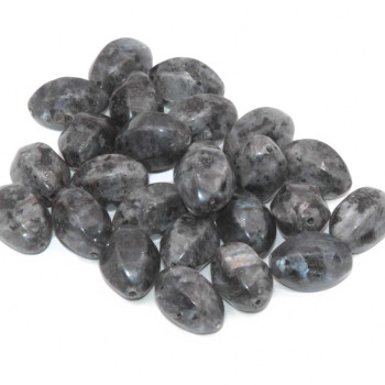Labradorite barilotto 6 lati 18x12 mm conf. 5 pz