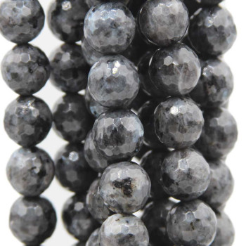 Labradorite nero larichite tonda sfac. 12 mm pacco 10 pz