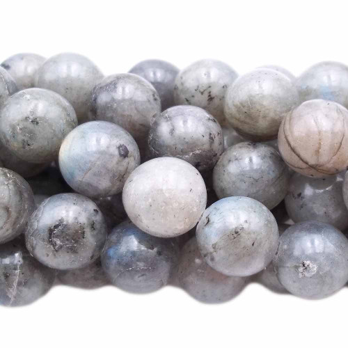 Labradorite tonda liscia 12.4 mm pacco 10 pezzi