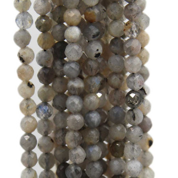 Labradorite tonda sfac. 3 mm Grado A+ filo 40 cm