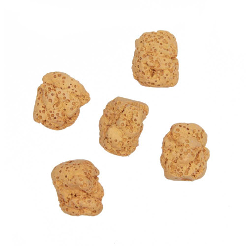 Lava pepite irregolare color senape 17x13 mm conf. 10 pz