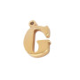 Charms lettera G in acciaio oro 10.5 mm pacco 1 pz