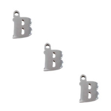 Letterina B in acciaio 6 mm pacco 5 pezzi