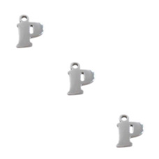 Letterina p in acciaio 6 mm pacco 5 pezzi