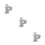 Letterina p in acciaio 6 mm pacco 5 pezzi