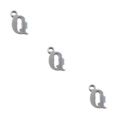 Letterina q in acciaio 6 mm pacco 5 pezzi