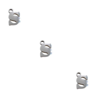 Letterina s in acciaio 6 mm pacco 5 pezzi