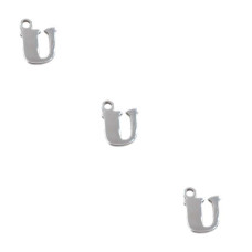 Letterina u in acciaio 6 mm pacco 5 pezzi