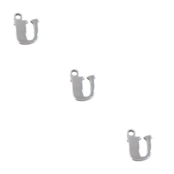 Letterina u in acciaio 6 mm pacco 5 pezzi
