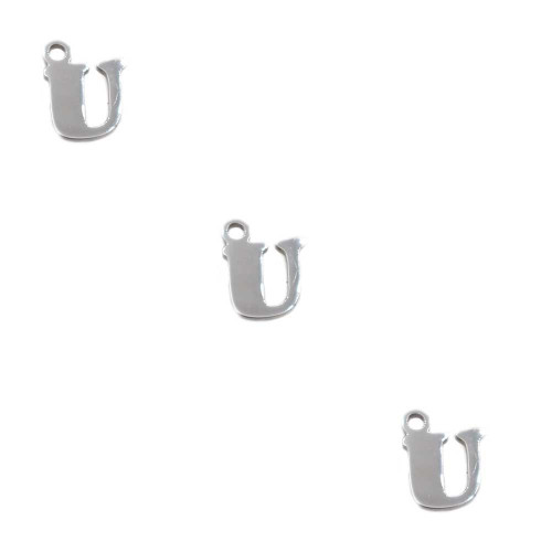 Letterina u in acciaio 6 mm pacco 5 pezzi