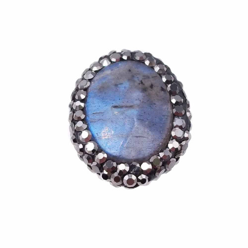 Marcasite Labradorite 20x16,5 mm (CIRCA) pacco 1 pezzo