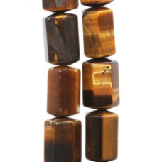 Occhio di tigre colonna 6 lati 17x11 mm 2 pz Occhio di tigre colonna 6 lati 17x11 mm 2 pz