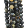Occhio di tigre tondo liscio verde multicolor 4 mm filo 40 cm