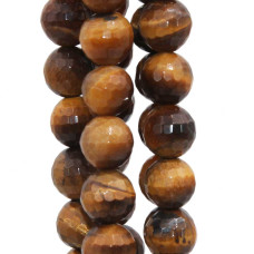 Occhio di tigre tondo sfac. 8 mm grado aaaa filo 40 cm