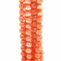 occhi di gatto arancio tondo sfaccettato 6 mm filo 40 cm