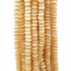Occhi di gatto rondella senape 4.3x2 mm filo 35/40 cm Occhi di gatto rondella senape 4.3x2 mm filo 35/40 cm