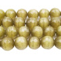 Occhio di gatto verde sfac. 11.4 mm conf. 10 pz