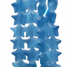 Stella occhi di gatto blu chiaro 10 mm pacco 10 pezzi Stella occhi di gatto blu chiaro 10 mm pacco 10 pezzi
