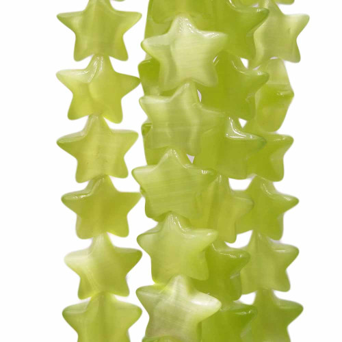 Stella occhi di gatto verde 10 mm pacco 10 pezzi 