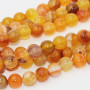 Agata striata arancio tonda liscia 8 mm filo 40 cm